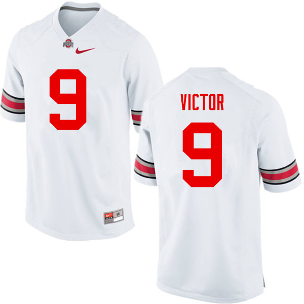 Ohio State Buckeyes #9 Binjimen Victor College Football Jerseys Game-White